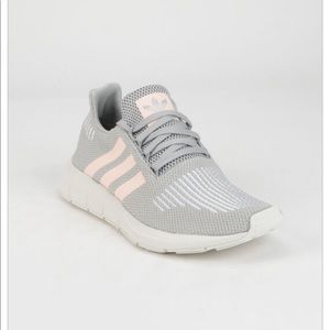 ADIDAS Swift Run Gray & Ice Pink Womens Shoes